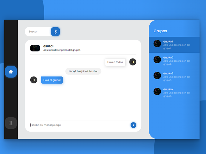 Chat por grupos React